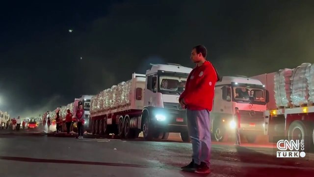 Gazze'de Refah Sınır Kapısı Muamması | İsrail açılmasına izin vermiyor, tırlar sınırda bekliyor!