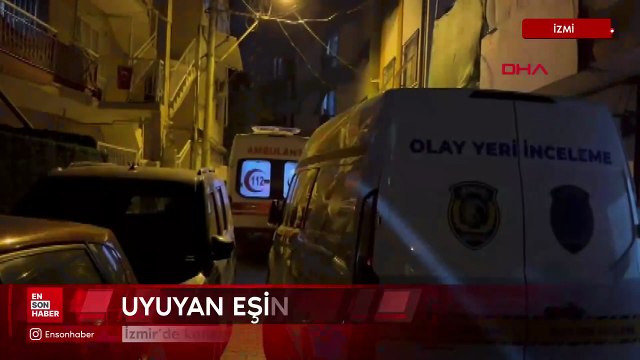 İzmir’de kanser hastası eşini yatağında uyurken öldürdü