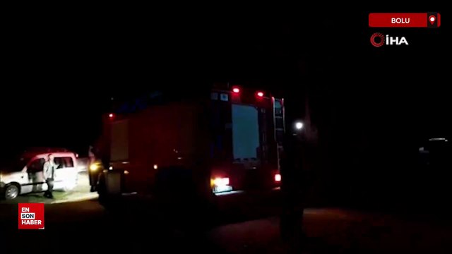 Bolu Mudurnu’da tavuk çiftliğinde çıkan yangın büyümeden söndürüldü