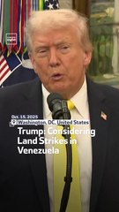 Trump Considering Land Strikes In Venezuela