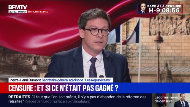 Lecornu II: Si j'étais député, sincèrement je ne vois pas d'autre solution que de censurer , assure Pierre-Henri Dumont, secrétaire général adjoint LR