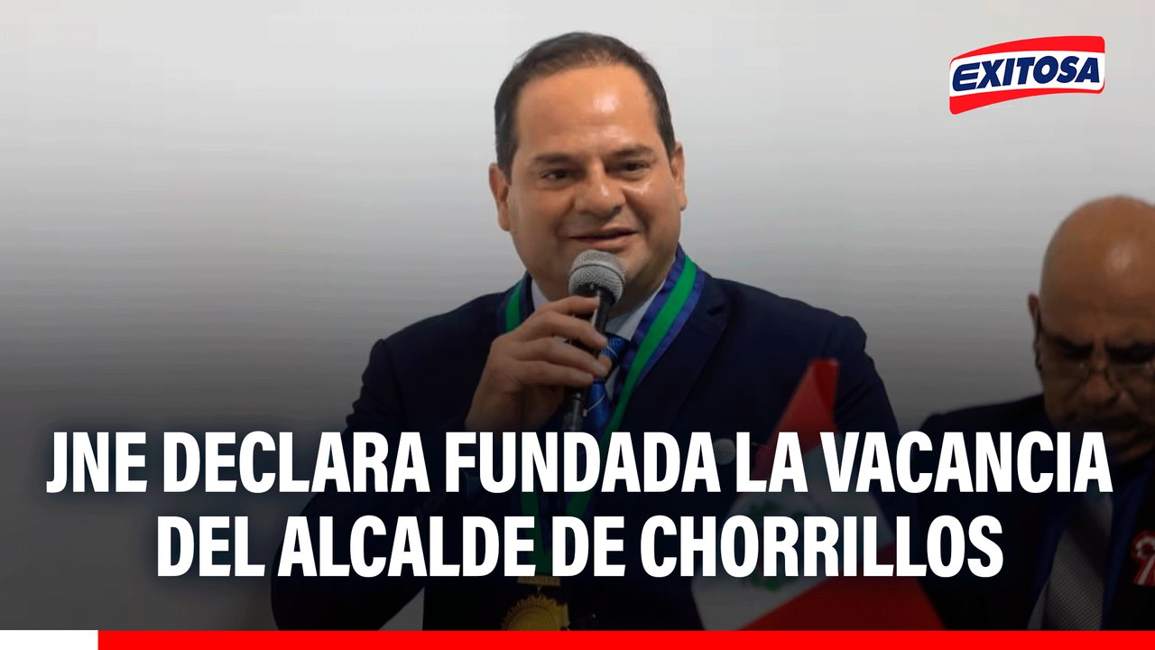 JNE declara fundada la vacancia del alcalde de Chorrillos, Fernando Velasco