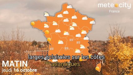Bulletin météo France du jeudi 16 octobre 2025