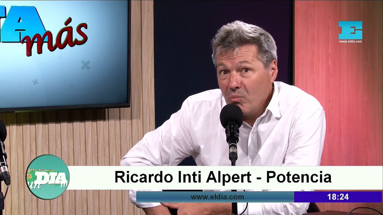 Ricardo Inti Alpert, cand a Dip por POTENCIA,  en el Streaming de EL DÍA