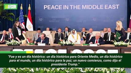 Gianni Infantino: "Sin el presidente Donald Trump, no habría paz"