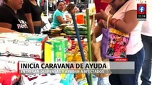 Arranca caravana de apoyo de voluntarios hacia el norte de Veracruz por emergencia tras lluvias
