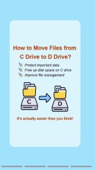 How to Move Files from C Drive to D Drive