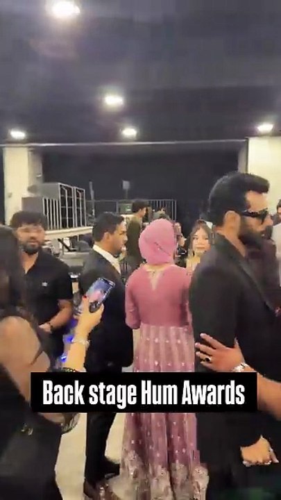 The reality of back stage of hum style awards show