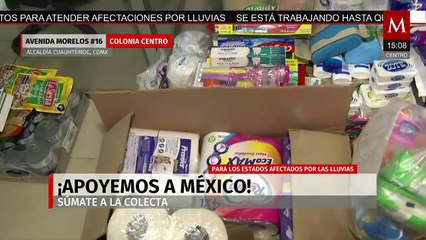 ¡Apoyemos a México!: Milenio realiza colecta para los damnificados de las lluvias en el país
