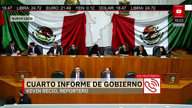 En Nuevo León, se celebra el Cuarto Informe de Gobierno; Samuel García no estuvo presente