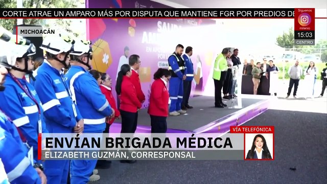 Michoacán envía brigadas médicas para apoyar a los damnificados por las fuertes lluvias