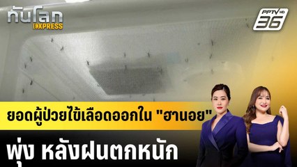 ยอดผู้ป่วยไข้เลือดออกใน "ฮานอย" พุ่ง หลังฝนตกหนัก |ทันโลก EXPRESS | 16 ต.ค.68