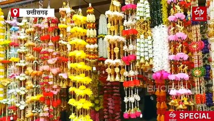 दीपावली में डेकोरेटिव आइटम से सजे बाजार, तोरण लड़ियां और रंगोली मेट की डिमांड ज्यादा