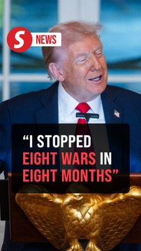 Trump jokes about not getting Nobel Peace Prize