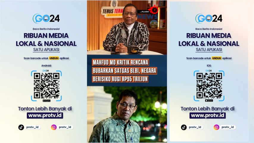 Mahfud MD Kritik Rencana Bubarkan Satgas BLBI, Negara Berisiko Rugi Rp95 Triliun