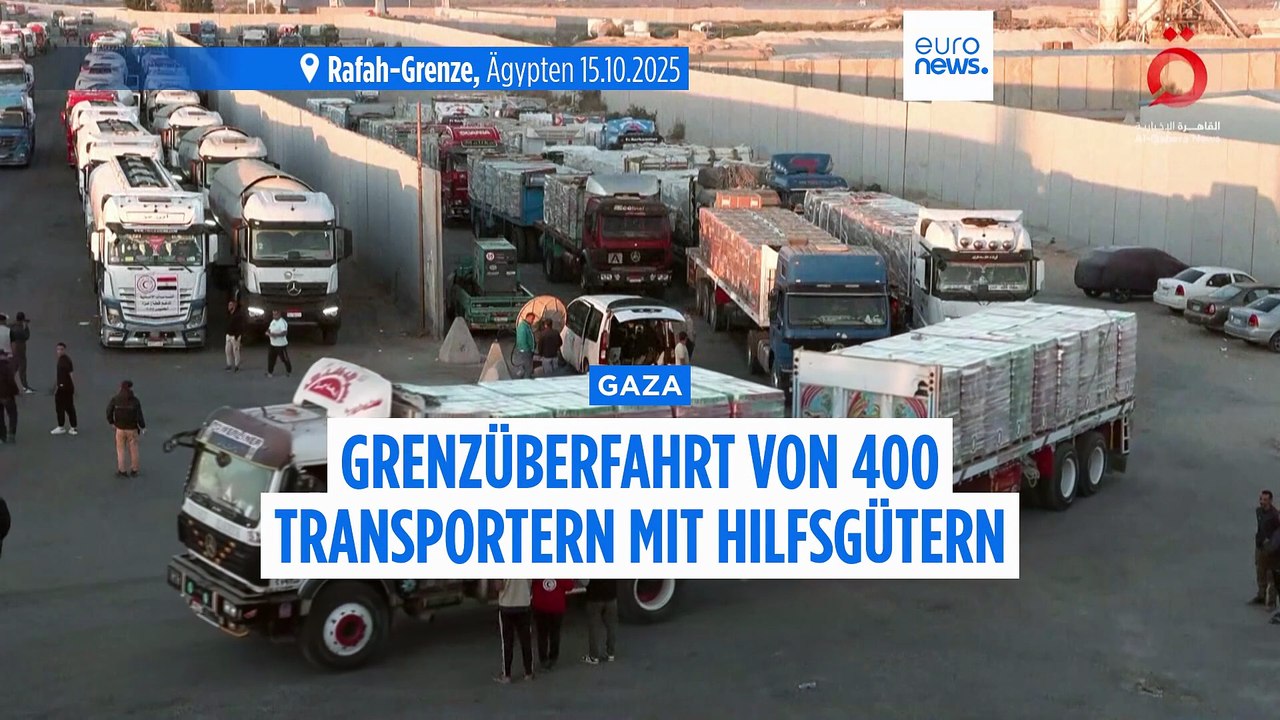 Hält sich die Hamas nicht an den Deal? Weniger Hilfsgüter für Gaza