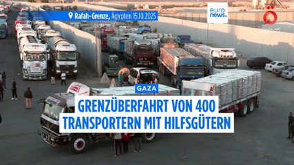 Hält sich die Hamas nicht an den Deal? Weniger Hilfsgüter für Gaza