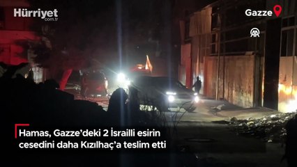 Hamas, Gazze'deki 2 İsrailli esirin cesedini daha Kızılhaç'a teslim etti