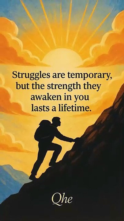 Struggles Are Temporary 💪  Strength Lasts Forever  Motivational Quote