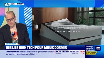 Culture IA : Des lits high tech pour mieux dormir, par Anthony Morel - 16/10