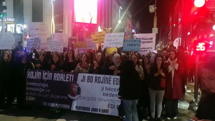 Van'da kadınlar Rojin için yürüdü