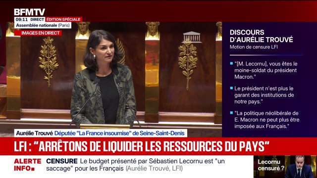 Aurélie Trouvé (LFI): “Retourner aux urnes, c’est le seul espoir d’un souffle nouveau”