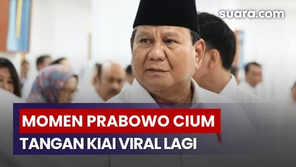 Momen Prabowo Cium Tangan KH Anwar Manshur di Ponpes Lirboyo Kembali Viral