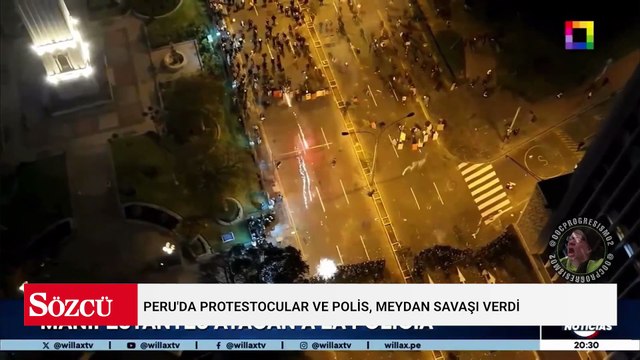 Peru'da protestocular ve polis, meydan savaşı verdi