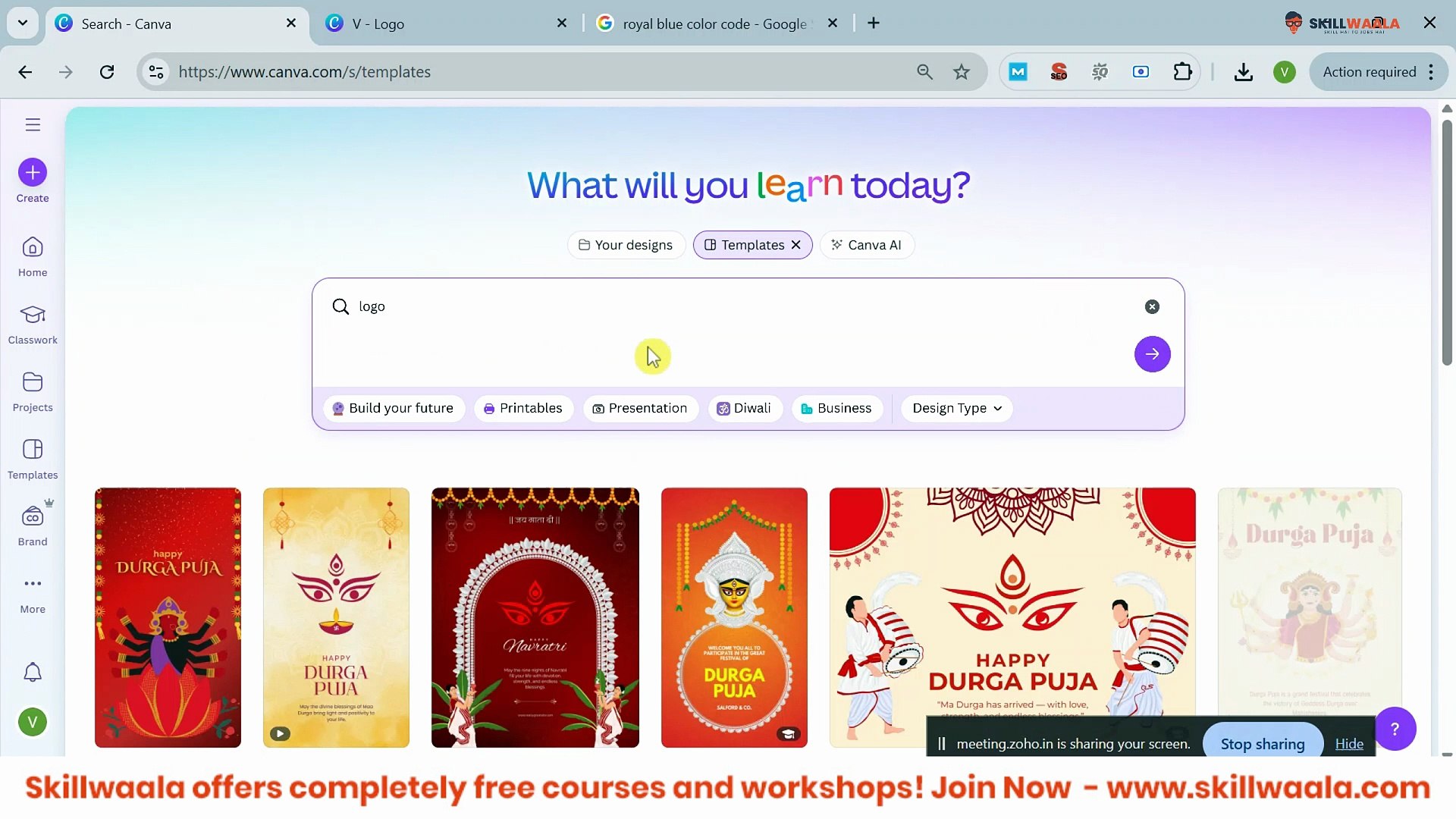 Day - 3 | Learn Canva for Social Media | Create Posts, Logos & Banners Easily | Day - 3