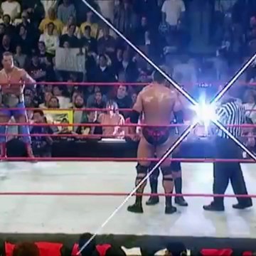 UntTriple H vs. The Rock vs. Kurt Angle - Triple Threat WWF Title Match: RAW IS WAR, Oct. 23, 2000itled design