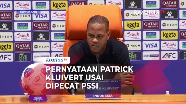 Pernyataan Perdana Patrick Kluivert Usai Dipecat PSSI dari Pelatih Timnas Indonesia