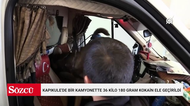 Kapıkule'de bir kamyonette 36 kilo 180 gram kokain ele geçirildi