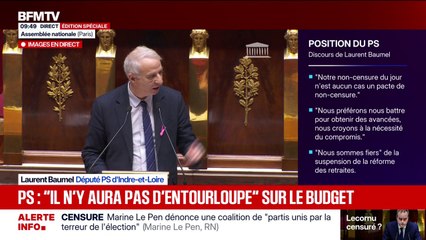 Renoncement au 49.3: “Ce geste ne vous exonère pas de faire de nouvelles concessions”, avertit Laurent Baumel (PS)