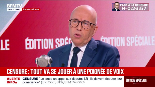 “Oui, il y en a”: Éric Ciotti (UDR) indique que des députés LR pourraient rejoindre son parti en cas de dissolution