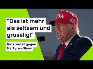 Donald Trump: "Das ist mehr als seltsam und gruselig!" Netz wütet gegen Märtyrer-Show