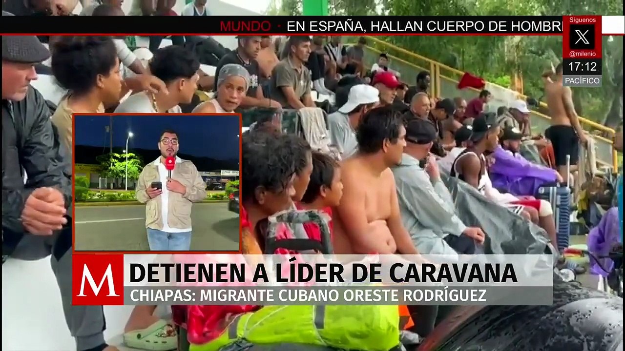 En Chiapas, detienen al líder cubano de caravana migrante que salió de Tapachula