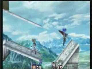 Super smash bros Brawl : Marth VS Lucario (custom stage)