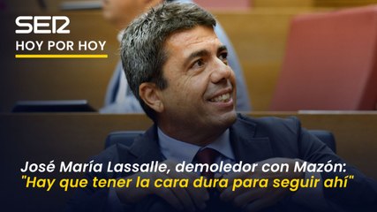 José María Lassalle, demoledor con Mazón: "Hay que tener la cara dura para seguir ahí"