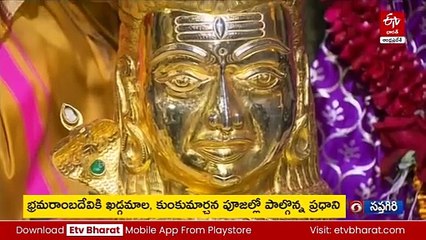శ్రీశైలం మల్లన్న సేవలో ప్రధాని మోదీ - భ్రమరాంబ, మల్లికార్జున స్వామివార్లకు పూజలు