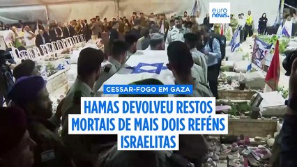 Israel recebe restos mortais de mais dois reféns enquanto Hamas pede tempo para localizar outros