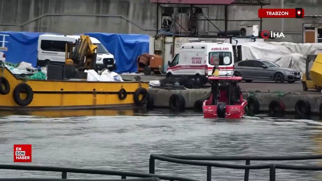 Trabzon'da teknesi terk edilmiş halde bulunan balıkçı için arama çalışması başlatıldı