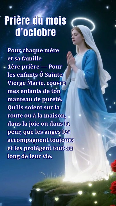 Prière du mois d’octobre — Pour chaque mère et sa famille