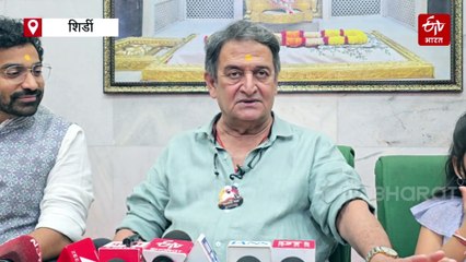 महेश मांजरेकर साईं चरणी नतमस्तक... 'पुन्हा शिवाजीराजे भोसले' चित्रपटाच्या यशासाठी केली प्रार्थना...