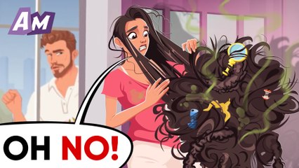 The girl who never combed her hair