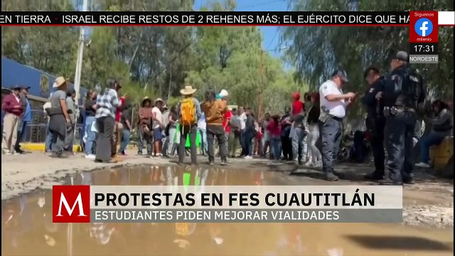 En el Estado de México, estudiantes de la FES Cuautitlán exigen mejoras en las vialidades