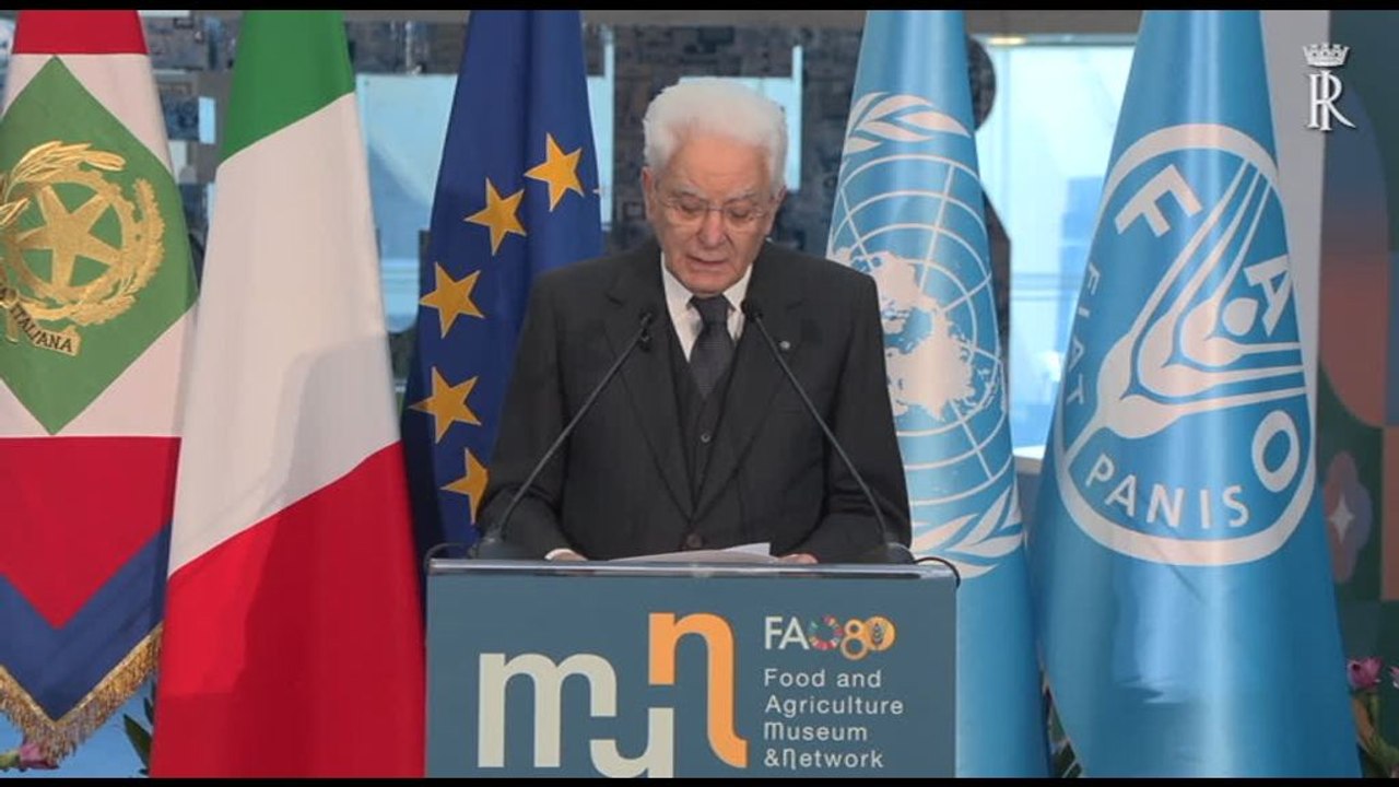 Fao, Mattarella: inaccettabili carestie e sperequazioni su cibo