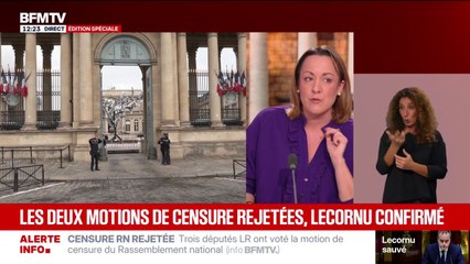 INFO BFMTV - Trois députés LR ont voté la motion de censure déposée par le RN