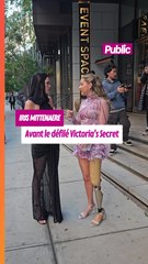 Iris Mittenaere pose avant le défilé Victoria's Secret d'hier soir