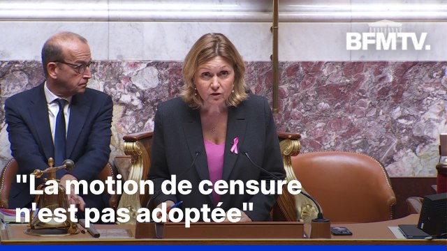 La motion de censure déposée par LFI rejetée par l'Assemblée nationale