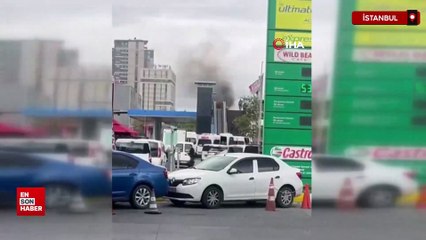 Beylikdüzü’nde metrobüs köprüsünde yürüyen merdiven yangını
